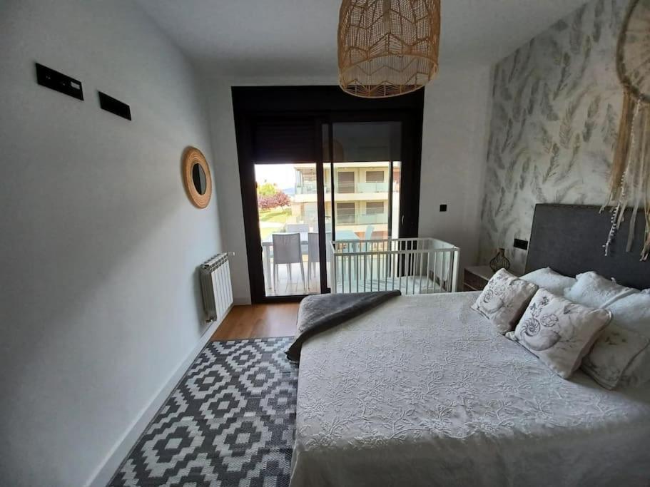 Precioso Apartamento Con Terraza Y Piscina En Portonovo-Sanxenxo Kültér fotó